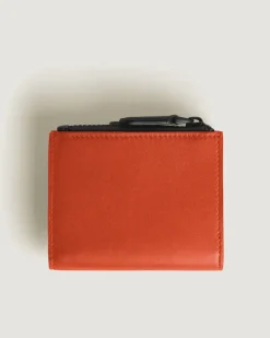 Mini Brieftasche 6 cc aus Extreme Leder - Schwarz / Cayenne - Leder - MB199417 - Brieftaschen