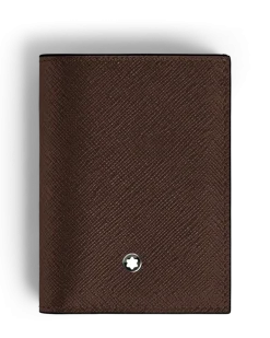 Mini Brieftasche 4 cc aus Sartorial Leder - Ebony colour - Leder - MB222989 - Brieftaschen