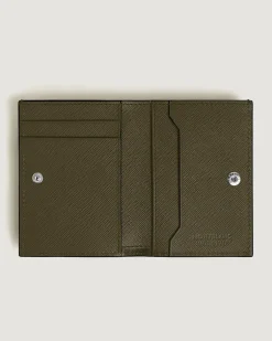 Mini Brieftasche 4 cc aus Sartorial Leder - Khaki - Leder - MB221508 - Brieftaschen