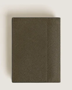 Mini Brieftasche 4 cc aus Sartorial Leder - Khaki - Leder - MB221508 - Brieftaschen