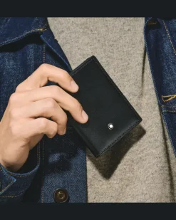 Mini Brieftasche 4 cc aus Soft Leder - Schwarz - Leder - MB220228 - Brieftaschen