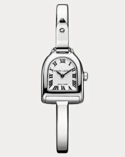 Mini-Edelstahluhr mit Armreif Grey