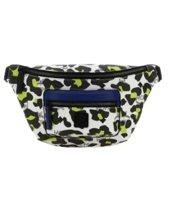 Mini Fursten Gürteltasche mit Leoparden-Print - Weiß