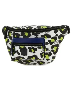 Mini Fursten Gürteltasche mit Leoparden-Print - Weiß