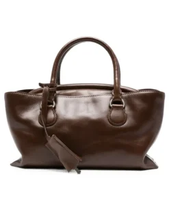 Mini Gürteltasche aus Leder - Braun