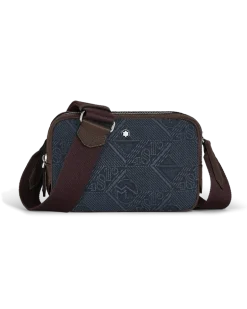 Mini Umhängetasche aus 4810 Denim - Blau - Stoff und Leder - MB221590 - Messenger Bags