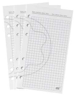 Mittelgroße Blätter, Kariert - MB3026 - Papier Refills