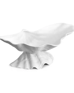 Mittelgroße Neptune Schale 27cm - Weiß