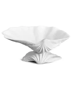 Mittelgroße Neptune Schale 27cm - Weiß