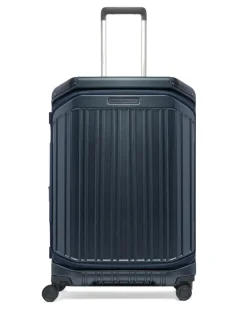 Mittelgroßer erweiterbarer Hartschalenkoffer - Blau