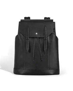 Mittelgroßer Rucksack aus hochwertigem Leder - Schwarz - Leder - MB220421 - Rucksäcke