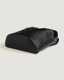 Mittelgroßer Rucksack aus hochwertigem Leder - Schwarz - Leder - MB220421 - Rucksäcke