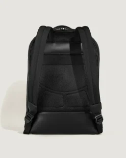 Mittelgroßer Rucksack mit 3 Fächern aus Extreme Leder - Schwarz - Leder - MB199847 - Rucksäcke
