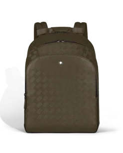 Mittelgroßer Rucksack mit 3 Fächern aus Extreme Leder - Khaki - Leder - MB221594 - Rucksäcke