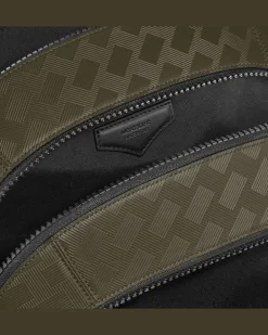 Mittelgroßer Rucksack mit 3 Fächern aus Extreme Leder - Khaki - Leder - MB221594 - Rucksäcke