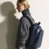 Mittelgroßer Rucksack mit 3 Fächern aus Extreme Leder - Tintenblau - Leder - MB198047 - Rucksäcke