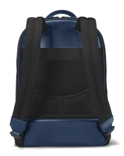 Mittelgroßer Rucksack mit 3 Fächern aus Extreme Leder - Tintenblau - Leder - MB198047 - Rucksäcke