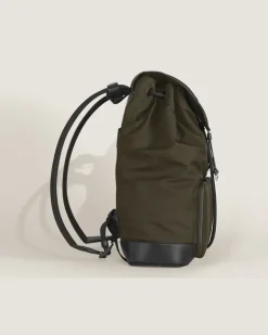 Mittelgroßer Rucksack Montblanc Panorama - Khaki - Stoff und Leder - MB223111 - Rucksäcke