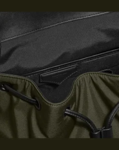 Mittelgroßer Rucksack Montblanc Panorama - Khaki - Stoff und Leder - MB223111 - Rucksäcke
