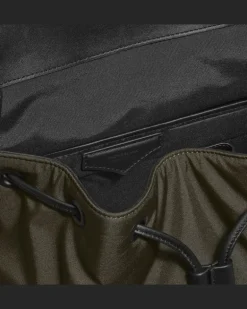 Mittelgroßer Rucksack Montblanc Panorama - Khaki - Stoff und Leder - MB223111 - Rucksäcke