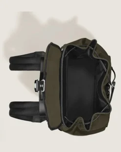 Mittelgroßer Rucksack Montblanc Panorama - Khaki - Stoff und Leder - MB223111 - Rucksäcke