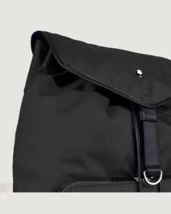 Mittelgroßer Rucksack Montblanc Panorama - Schwarz - Stoff und Leder - MB223109 - Rucksäcke