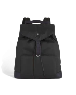 Mittelgroßer Rucksack Montblanc Panorama - Schwarz - Stoff und Leder - MB223109 - Rucksäcke