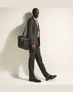 Mittelgroße Schreibmappe aus Sartorial Leder - Schwarz - Leder - MB198851 - Dokumententaschen