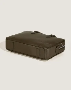 Mittelgroße Schreibmappe aus Grain Leder - Khaki - Leder - MB220455 - Dokumententaschen