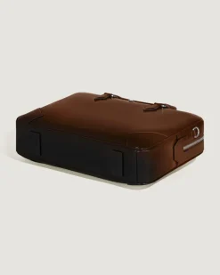 Mittelgroße Schreibmappe aus Meisterstück Sfumato-Leder - Sfumato-Braun - Leder - MB220402 - Dokumententaschen