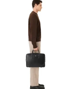 Mittelgroße Schreibmappe aus Meisterstück Leder - Schwarz - Leder - MB129664 - Dokumententaschen