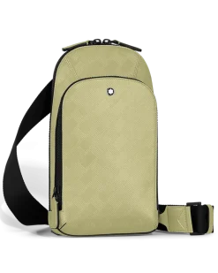 Mittelgroße Umhängetasche aus Extreme Leder - Mandel - Leder - MB221600 - Sling Bags