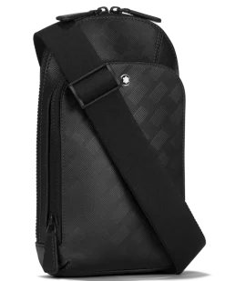 Mittelgroße Umhängetasche aus Extreme Leder - Schwarz - Leder - MB129971 - Sling Bags