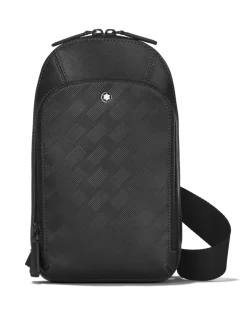 Mittelgroße Umhängetasche aus Extreme Leder - Schwarz - Leder - MB129971 - Sling Bags