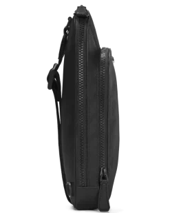 Mittelgroße Umhängetasche aus Extreme Leder - Schwarz - Leder - MB129971 - Sling Bags