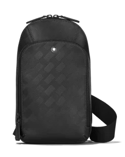 Mittelgroße Umhängetasche aus Extreme Leder - Schwarz - Leder - MB129971 - Sling Bags