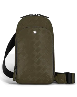Mittelgroße Umhängetasche aus Extreme Leder - Khaki - Leder - MB221602 - Sling Bags