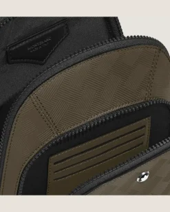 Mittelgroße Umhängetasche aus Extreme Leder - Khaki - Leder - MB221602 - Sling Bags