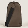 Mittelgroße Umhängetasche aus Extreme Leder - Haselnussbraun - Leder - MB220243 - Sling Bags