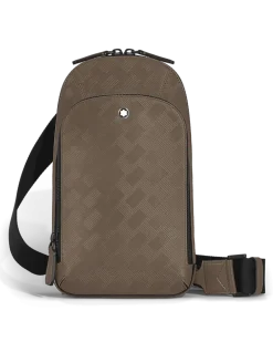 Mittelgroße Umhängetasche aus Extreme Leder - Haselnussbraun - Leder - MB220243 - Sling Bags