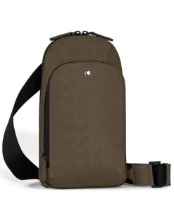 Mittelgroße Umhängetasche aus Extreme Leder - Haselnussbraun - Leder - MB220243 - Sling Bags