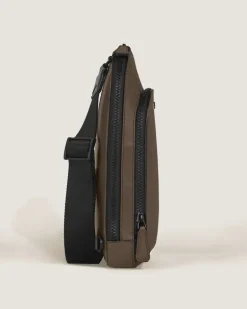 Mittelgroße Umhängetasche aus Extreme Leder - Haselnussbraun - Leder - MB220243 - Sling Bags