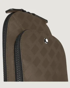 Mittelgroße Umhängetasche aus Extreme Leder - Haselnussbraun - Leder - MB220243 - Sling Bags