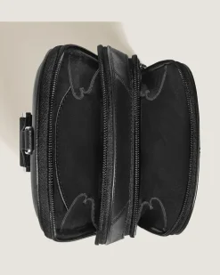 Mittelgroße Umhängetasche aus Sartorial Leder - Schwarz - Leder - MB199368 - Sling Bags