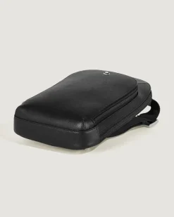 Mittelgroße Umhängetasche aus Sartorial Leder - Schwarz - Leder - MB199368 - Sling Bags