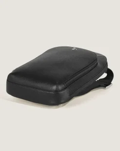 Mittelgroße Umhängetasche aus Sartorial Leder - Schwarz - Leder - MB199368 - Sling Bags