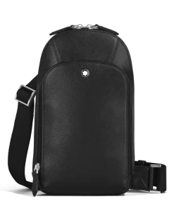 Mittelgroße Umhängetasche aus Sartorial Leder - Schwarz - Leder - MB199368 - Sling Bags