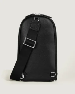 Mittelgroße Umhängetasche aus Sartorial Leder - Schwarz - Leder - MB199368 - Sling Bags