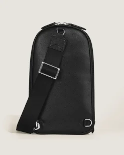 Mittelgroße Umhängetasche aus Sartorial Leder - Schwarz - Leder - MB199368 - Sling Bags