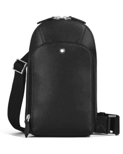 Mittelgroße Umhängetasche aus Sartorial Leder - Schwarz - Leder - MB199368 - Sling Bags
